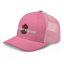 Load image into Gallery viewer, EVERYTHING ROSES 3 LINK UP Trucker hat  - Pink/White
