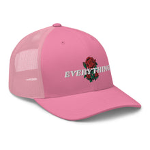 Load image into Gallery viewer, EVERYTHING ROSES 3 LINK UP Trucker hat  - Pink/White
