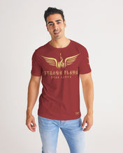 Load image into Gallery viewer, STEADY FLAME GOLD-BURGUNDY Men&#39;s Tee
