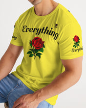 Load image into Gallery viewer, EVERYTHING ROSE 1 - YELLOW/BLACK Men&#39;s Tee
