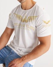 Load image into Gallery viewer, STEADY FLAME GOLD-WHITE Men&#39;s Tee
