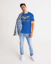 Load image into Gallery viewer, STEADY FLAME GOLD-BLUE Men&#39;s Tee
