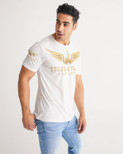 Load image into Gallery viewer, STEADY FLAME GOLD-WHITE Men&#39;s Tee
