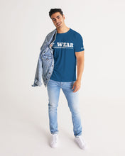 Load image into Gallery viewer, SF WEAR 5STAR - BLUE AND WHITE Men&#39;s All-Over Print Tee
