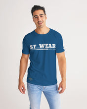 Load image into Gallery viewer, SF WEAR 5STAR - BLUE AND WHITE Men&#39;s All-Over Print Tee
