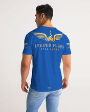 Load image into Gallery viewer, STEADY FLAME GOLD-BLUE Men&#39;s Tee
