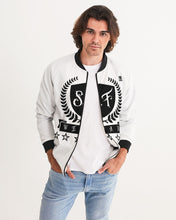 Load image into Gallery viewer, SF WEAR 1 LOGO JACKET - WHITE/BLACK Men&#39;s Bomber Jacket
