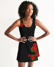 Load image into Gallery viewer, ETR TANK TOP DRESS - BLACK/RED Women&#39;s Racerback Dress
