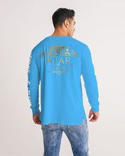 Load image into Gallery viewer, SF WEAR 5STAR - LIGHT BLUE Men&#39;s All-Over Print Long Sleeve Tee
