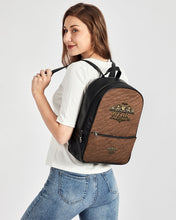 Load image into Gallery viewer, SF WEAR  LEATHER BACKPACK -  BROWN Classic Faux Leather Backpack
