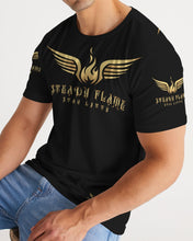 Load image into Gallery viewer, STEADY FLAME GOLD-BLACK Men&#39;s Tee
