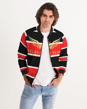 Load image into Gallery viewer, 13 (STEADY FLAME 3 TONE) - RED/BLACK/WHITE Men&#39;s Bomber Jacket
