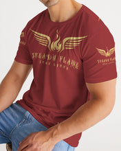 Load image into Gallery viewer, STEADY FLAME GOLD-BURGUNDY Men&#39;s Tee
