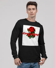 Load image into Gallery viewer, EVERYTHING ROSES 3.0 (Long sleeve Jersey T-Shirt)  - BLACK/WHITE/RED
