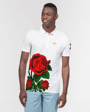 Load image into Gallery viewer, SF ROSE POL0  - WHITE Men&#39;s Slim Fit Short Sleeve Polo
