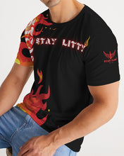 Load image into Gallery viewer, RRIGHTSIDE FLAME-BLACK Men&#39;s Tee

