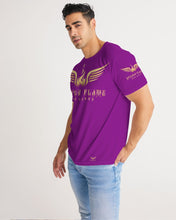 Load image into Gallery viewer, STEADY FLAME GOLD-PURPLE Men&#39;s Tee
