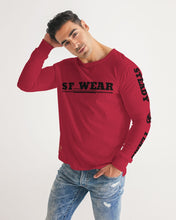 Load image into Gallery viewer, SF WEAR 5STAR LONGSLEEVE - RED Men&#39;s All-Over Print Long Sleeve Tee
