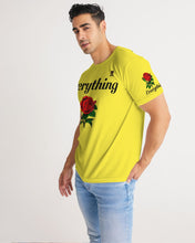 Load image into Gallery viewer, EVERYTHING ROSE 1 - YELLOW/BLACK Men&#39;s Tee
