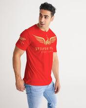 Load image into Gallery viewer, STEADY FLAME GOLD - RED Men&#39;s Tee
