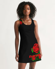 Load image into Gallery viewer, ETR TANK TOP DRESS - BLACK/RED Women&#39;s Racerback Dress
