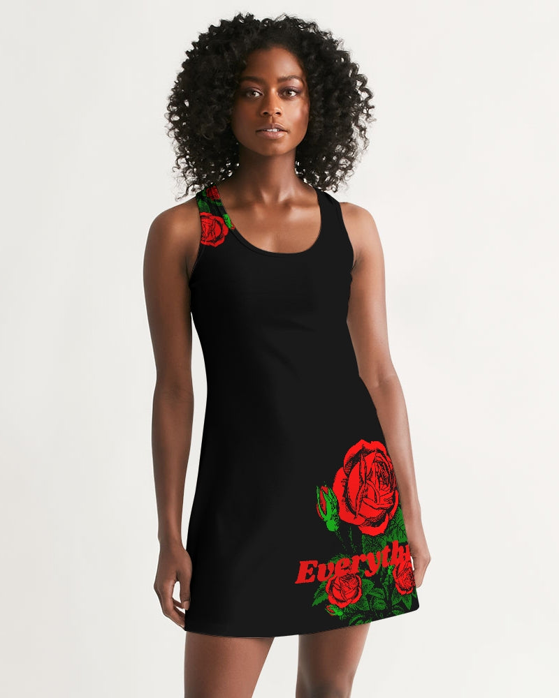 ETR TANK TOP DRESS - BLACK/RED Women's Racerback Dress