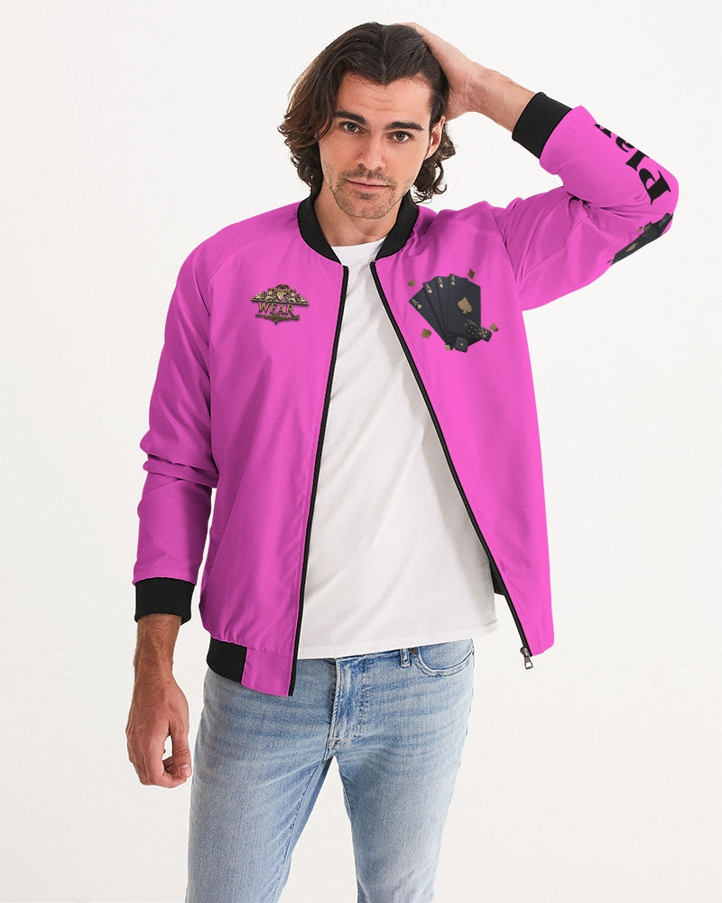 LIFE A GAMBLE LETS PLAY HOT PINK Men s Bomber Jacket S.F Wear