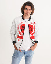 Load image into Gallery viewer, SF WEAR 1 LOGO JACKET - WHITE/RED/BLAck Men&#39;s Bomber Jacket
