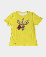 Load image into Gallery viewer, SF FLY ROSE - YELLOW Women&#39;s All-Over Print Tee
