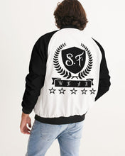 Load image into Gallery viewer, SF WEAR 1  (2 TONE) JACKET - PITCH BLACK/WHITE Men&#39;s Bomber Jacket
