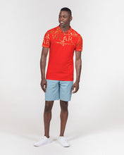 Load image into Gallery viewer, SF WEAR POLO UPPER GOLD -RED Men&#39;s Slim Fit Short Sleeve Polo
