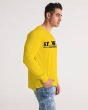 Load image into Gallery viewer, SF WEAR 5STAR LONGSLEEVE - YELLOW Men&#39;s All-Over Print Long Sleeve Tee
