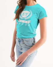 Load image into Gallery viewer, SF WEAR 1 (2.0) - TURQUOISE Women&#39;s Tee
