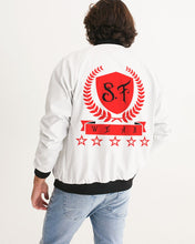 Load image into Gallery viewer, SF WEAR 1 LOGO JACKET - WHITE/RED/BLAck Men&#39;s Bomber Jacket
