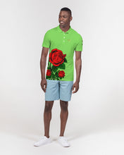 Load image into Gallery viewer, SF ROSE POLO - SHOCKING GREEN Men&#39;s Slim Fit Short Sleeve Polo
