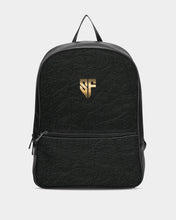 Load image into Gallery viewer, SF  LEATHER BACKPACK BLACK Classic Faux Leather Backpack
