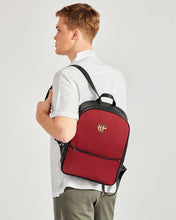 Load image into Gallery viewer, SF WEAR LEATHER BACKPACK RED Classic Faux Leather Backpack
