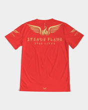 Load image into Gallery viewer, STEADY FLAME GOLD - RED Men&#39;s Tee
