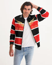 Load image into Gallery viewer, 13 (STEADY FLAME 3 TONE) - RED/BLACK/WHITE Men&#39;s Bomber Jacket
