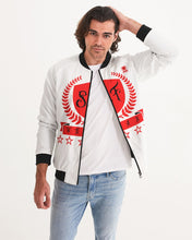 Load image into Gallery viewer, SF WEAR 1 LOGO JACKET - WHITE/RED/BLAck Men&#39;s Bomber Jacket
