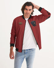 Load image into Gallery viewer, LIFE A GAMBLE &quot;LETS PLAY&quot; - BURGUNDY JACKET Men&#39;s Bomber Jacket
