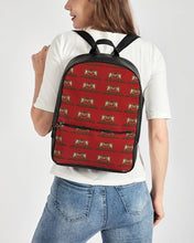 Load image into Gallery viewer, STEADYFAME  LEAUTHER BACKPACK - RED Classic Faux Leather Backpack
