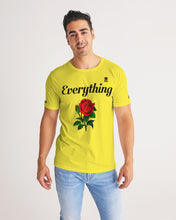 Load image into Gallery viewer, EVERYTHING ROSE 1 - YELLOW/BLACK Men&#39;s Tee
