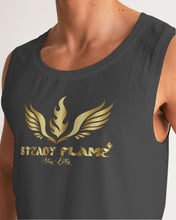 Load image into Gallery viewer, STEADY FLAME TANK TOP - VINTAGE BLACK Men&#39;s Sports Tank
