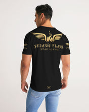 Load image into Gallery viewer, STEADY FLAME GOLD-BLACK Men&#39;s Tee
