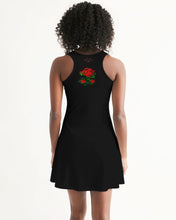 Load image into Gallery viewer, ETR TANK TOP DRESS - BLACK/RED Women&#39;s Racerback Dress
