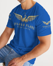 Load image into Gallery viewer, STEADY FLAME GOLD-BLUE Men&#39;s Tee
