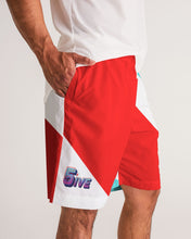 Load image into Gallery viewer, 5IVE - RED Men&#39;s All-Over Print Jogger Shorts
