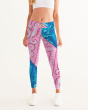 Load image into Gallery viewer, 2 TONE BANDANA - PINK/BLUE Women&#39;s Yoga Pants
