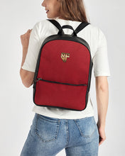 Load image into Gallery viewer, SF WEAR LEATHER BACKPACK RED Classic Faux Leather Backpack
